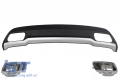 Mercedes-Benz A-Class W176 Sport Style Hátsó Lökhárító Diffúzor + Kipufogóvégek (Évj.: 2012 - 2018) by Carkitt