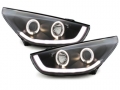 Hyundai IX35 Első Fényszórók Fekete Tube Light (Évj.: 2010 - 2013) by Carkitt
