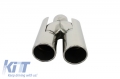 BMW E60, E90, E92, E93, F10, F30 ACS Design Fényes Króm Kipufogóvég Bal Oldal (Évj.: 2003-tól) by CarKitt