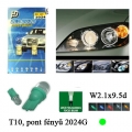 Helyzetjelző izzó, LED-es, Zöld, (T10), (2db)