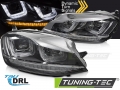 VW Golf 7, Tru DRL, Első Lámpa, Króm csíkkal (Évj.: 2013 - 2017) by tuning-Tec
