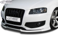 AUDI S3 8P Első Lökhárító Toldat Spoiler,  -VARIO-X- by RDX-Racedesign