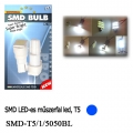SMD LED-es, Műszerfal Izzó, (Kék), T5, 2db