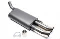 OPEL CORSA B (Typ: B) Sport Kipufogódob 2x76mm-es DTM véggel