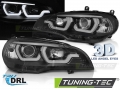 BMW X5 E70, Tube Light LED 3D Angel Eyes Első Fényszórók (Évj.: 2007 - 2013) by Tuning-Tec