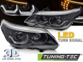 BMW 5-ös Széria (E60, E61) 3D LED Angel Eyes Első Fényszórópár (Évj.: 2003 - 2007) Tuning-Tec