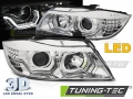 BMW E90, E91 Króm 3D, Angel Eyes Első Lámpa (Évj.: 2005 - 2008) by Tuning Tec