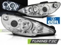 Peugeot 206 Első Lámpa, Angel Eyes CCFL (Évj.: 2002 - től) by Tuning-Tec