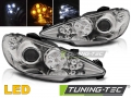 Peugeot 206 LED-es, Angel Eyes Első Fényszórópár (Évj.: 2002 - 2012) by Tuning Tec
