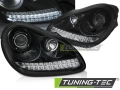 Porsche Cayenne (9PA) Daylight, Fekete, HID Xenon Első Fényszórópár (Évj.: 2002 - 2006) by Tuning-Tec