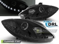 Seat Leon TRU DRL LED-es Első Fényszóró, Lámpa, by Tuning-Tec, (Évj.: 2009 - 2013)