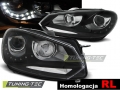 VW Golf 6 Első Lámpa, Tuning-Tec, DRL, Nappali Menetfénnyel (Évj.: 2008.10 - tól)