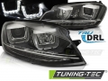 VW Golf 7, Első Lámpa, Fényszóró, U-Type DRL (Évj.: 2012.11 -től) by Tuning-Tec