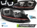 VW Golf 7, U-Type, Red-Line, Tru DRL, Első Lámpa, (Évj.: 2012.11 -től) by tuning-Tec