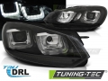 VW Golf 6 Első Lámpa,TRU DRL Nappali menetfény, Black Line (Évj.: 2008 - 2012) by Tuning-Tec