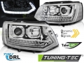 VW Transporter (T5) T6 Look, Tube Light, Dinamikus LED-es Első Fényszóró (Évj.: 2010 - 2015) by Tuning-Tec