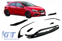 Mercedes-Benz A-Klasse (W176) AMG Line Első Lökhárító Toldat Készlet (Évj.: 2015 - 2018) by CarKitt