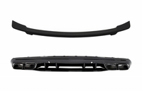 Mercedes-Benz C-Klasse (W205) C63S AMG GTS Style Hátsó Lökhárító Diffúzor és Csomagtér Spoiler (Évj.: 2014 - 2018) by CarKitt